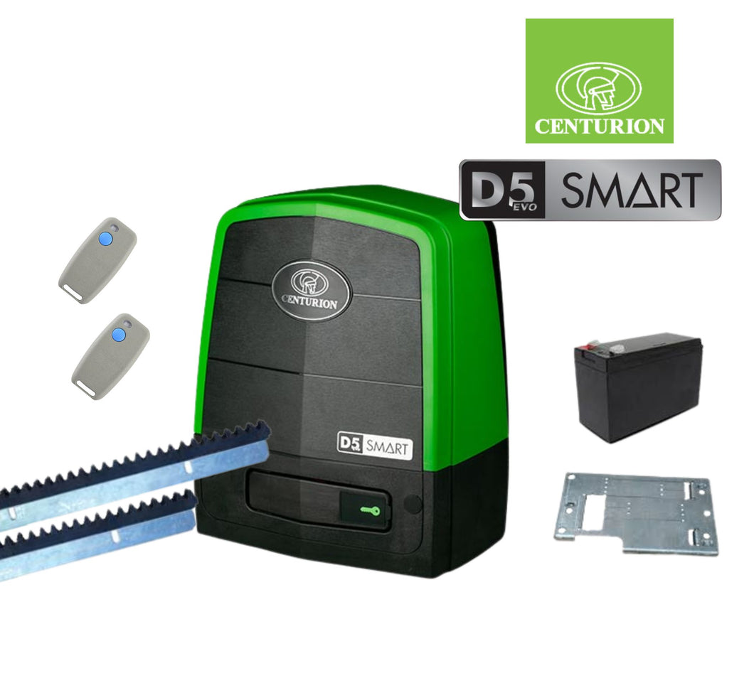 D5 EVO SMART GateMotor Nylon BudgetKit -2xSenTX1,4mRack,Batt