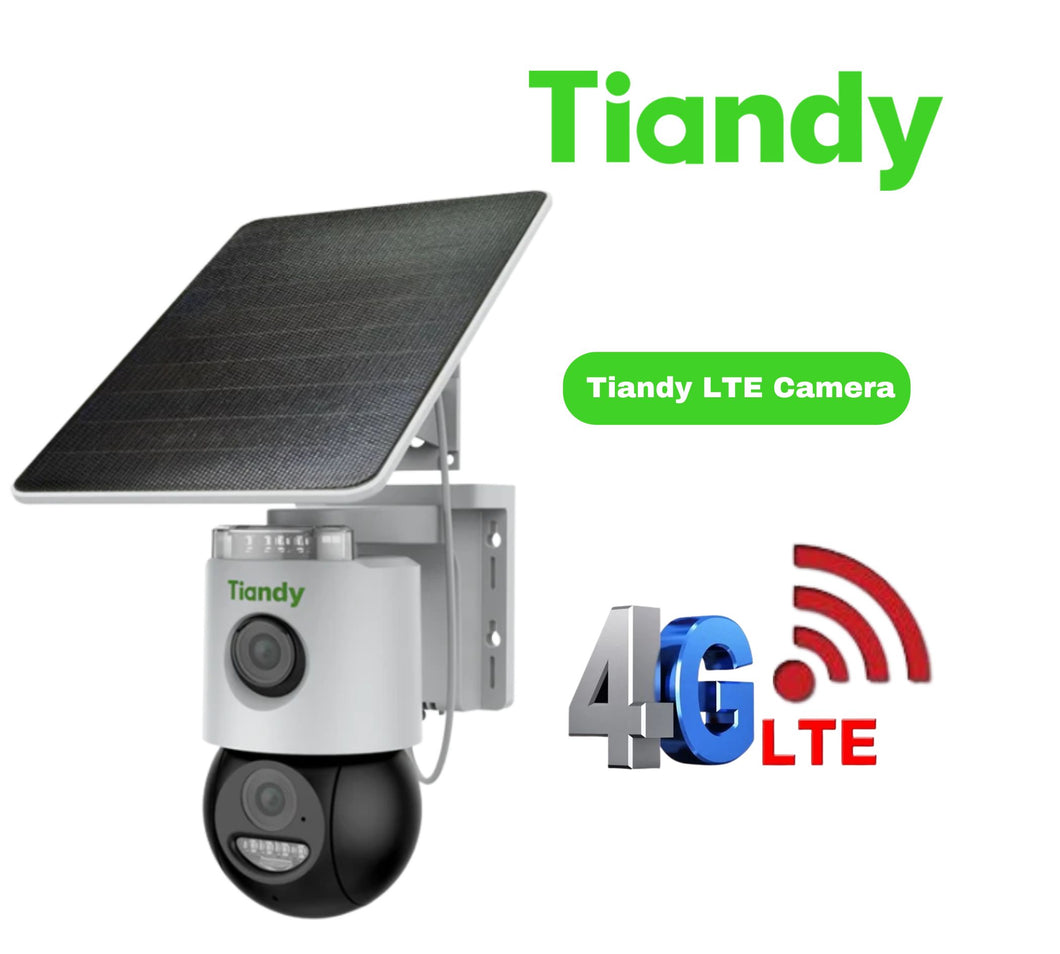 TIANDY 3MP+3MP Dual Camera 4G Solar Pan/Tilt TC-H363U