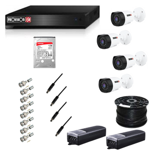 PROVISION - 8CH DVR KIT 1x1TB HDD 4XBullet 2X5APSU 100mPowax