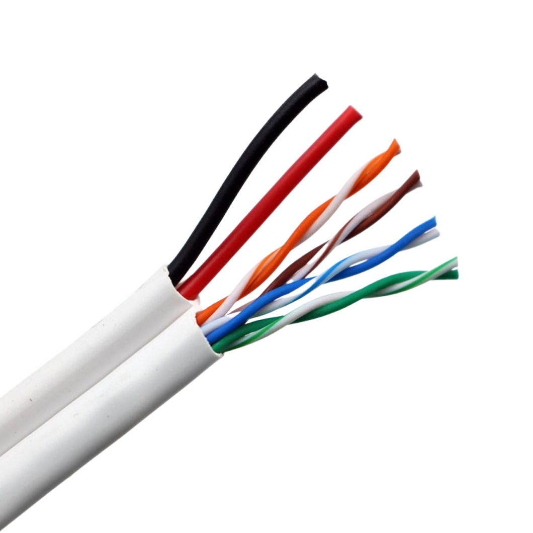 CABLE CAT5E POWERX - 100m CAT5 CCA with 0.75mm Power