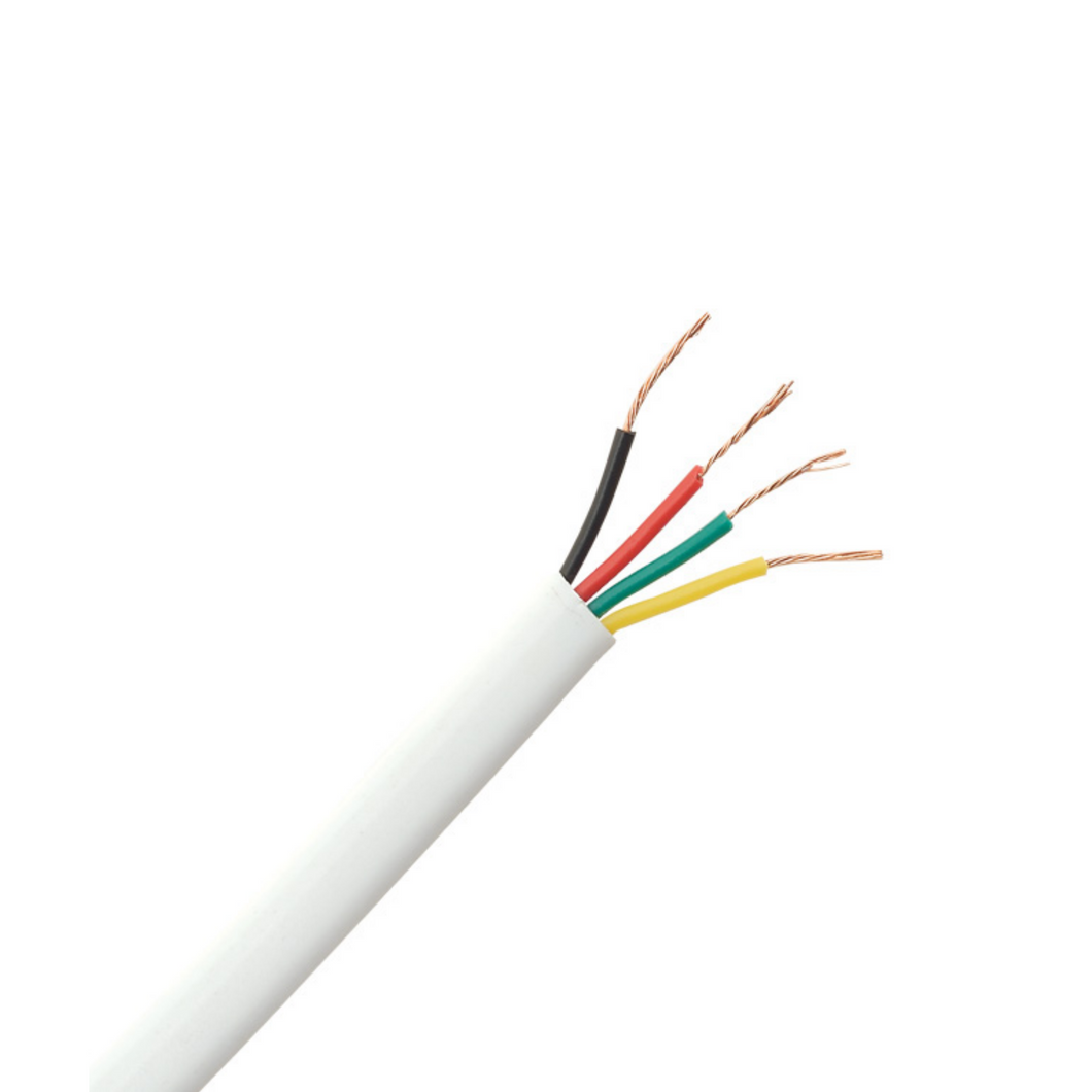 CABLE Comms - 4 Core Stranded White /100m