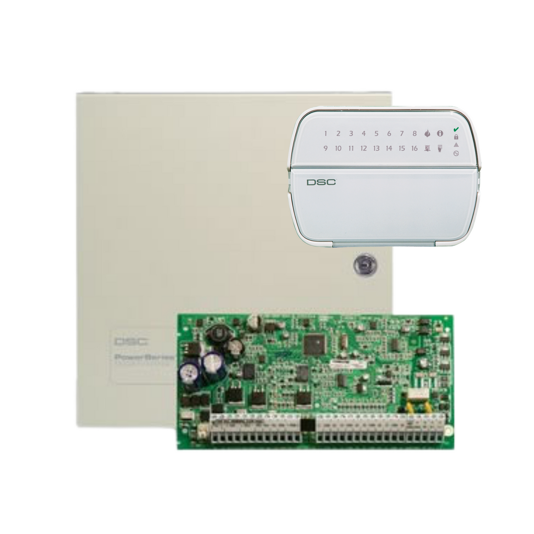 DSC - Alarm Panel PC1864 +  PK5516E1 16 Zone LED Keypad
