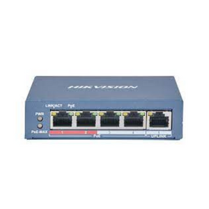 HIKVISION - 4 Port 10/100 POE Ethernet Switch DS-3E0105P-EB