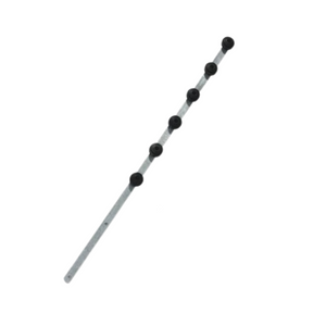 NEMTEK - 6 Wire Flat Bar Straight Galvanized Black Bobbin