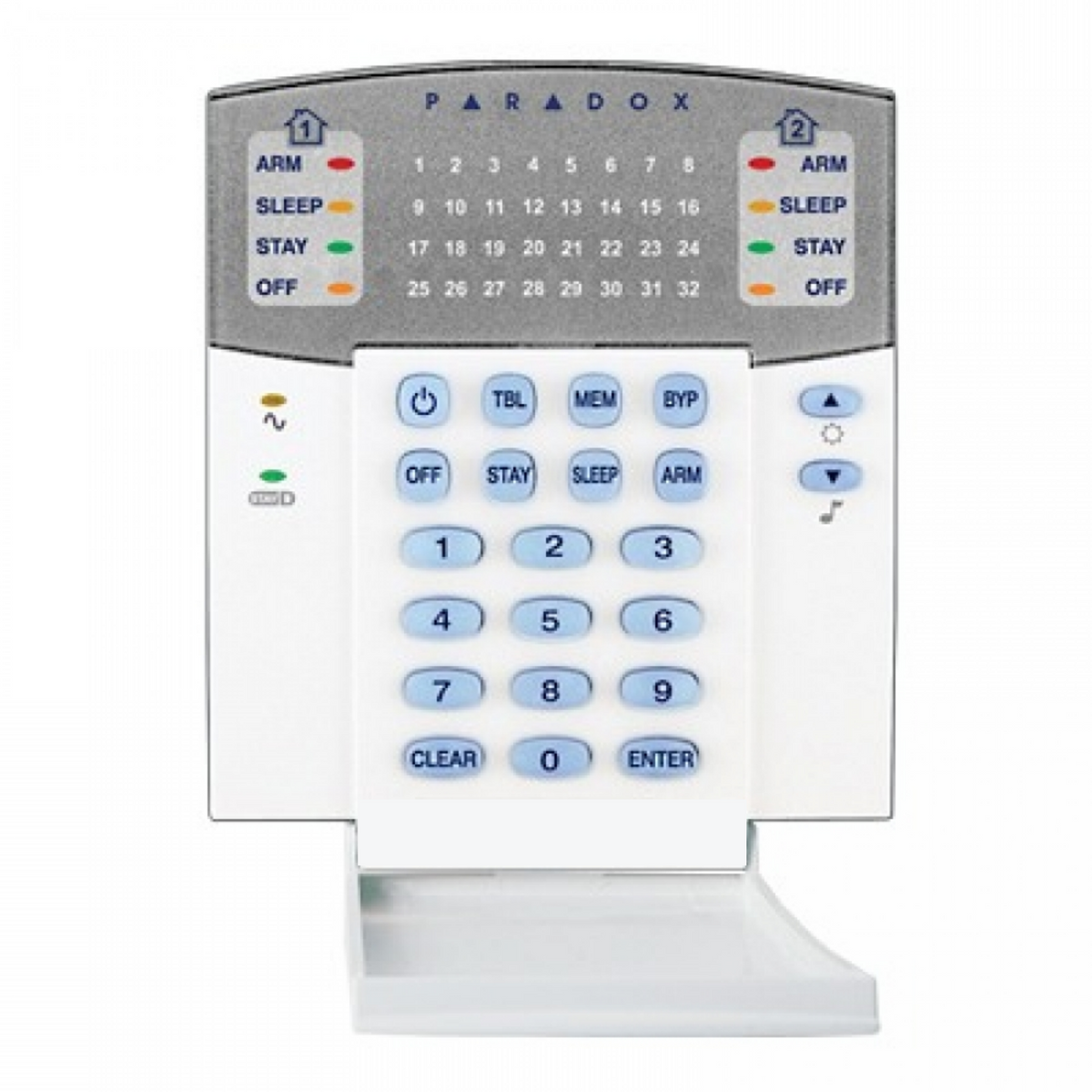 PARADOX - K32 32 ZONE HARDWIRED LED KEYPAD – Security Superstore Shelly ...